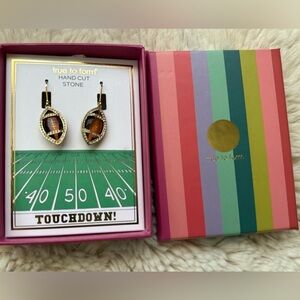True to Form Football Earrings NIB